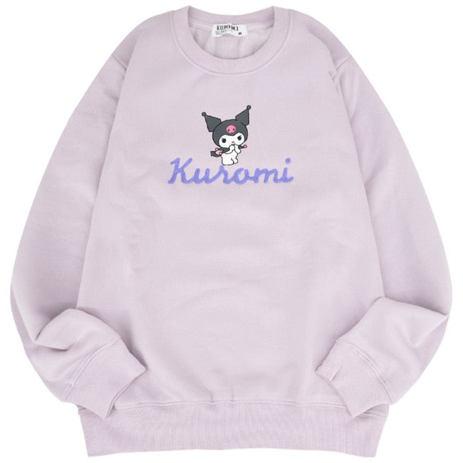 クロミ トレーナー スウェット 裏起毛 サンリオ キャラクターズ プリント 刺繍 メンズ レディース ku1344-65