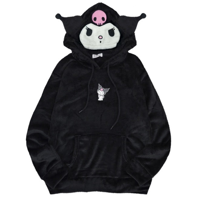 クロミ パーカー もこもこ フリース なりきり サンリオ キャラクターズ メンズ レディース  ku1344-84