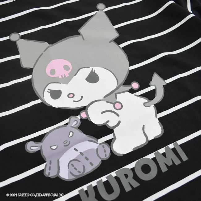 クロミ セットアップ プリント 半袖 tシャツ ロングパンツ サンリオ キャラクターズ ku1612-315