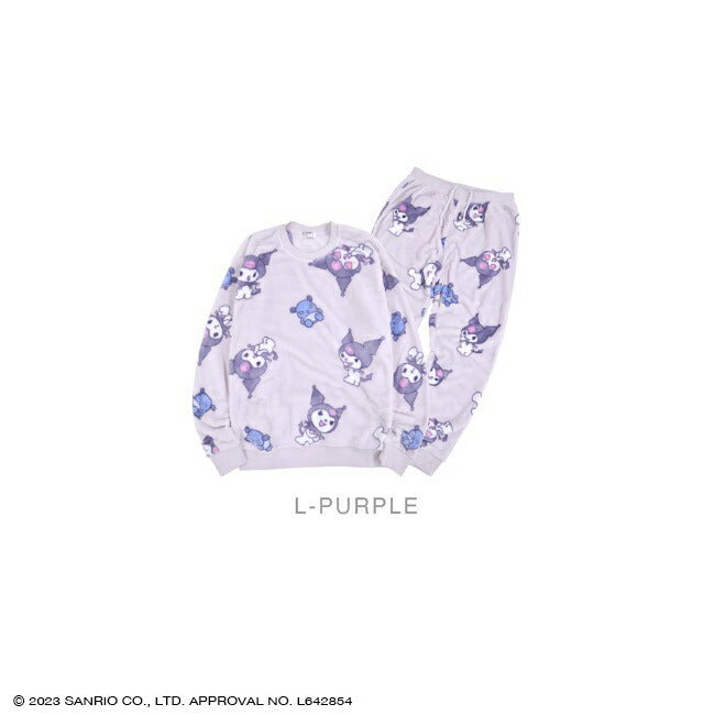 クロミ  トレーナー パンツ 上下 セット 部屋着 パジャマ プリント  M L LL サンリオ キャラクターズ ku1624-767