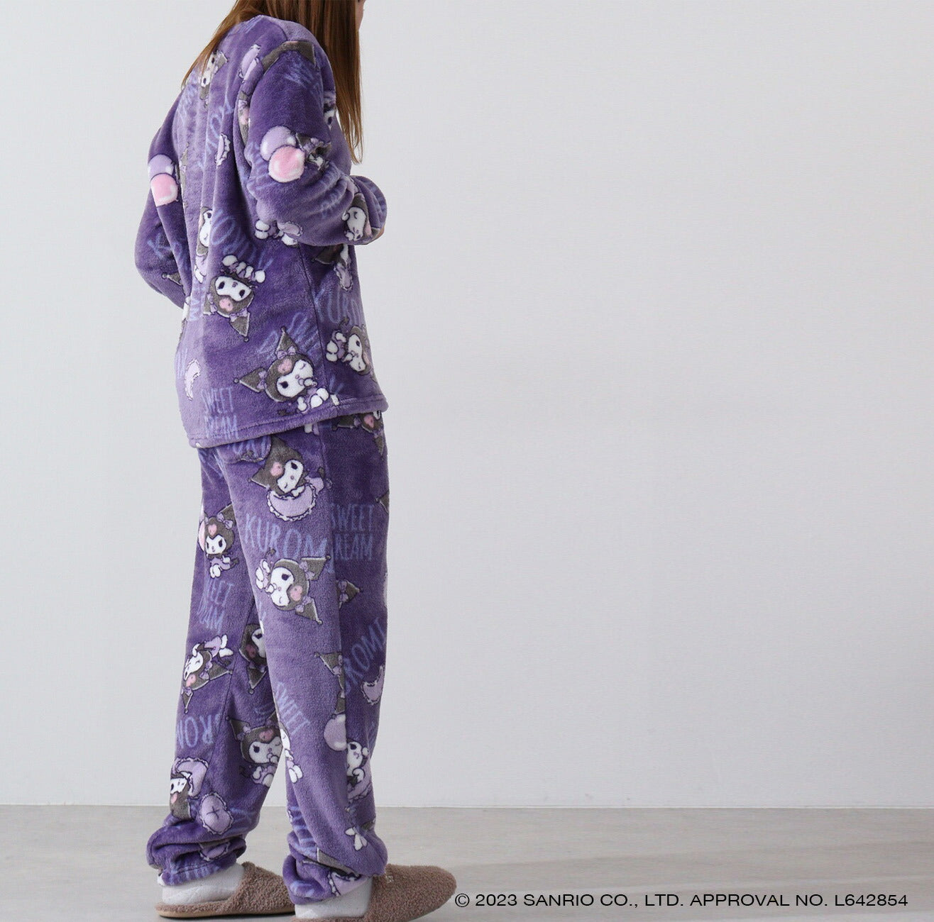 クロミ サンリオ キャラクターズ トップス ボトムス セット  長袖 パンツ ボア フリース ku1634-592