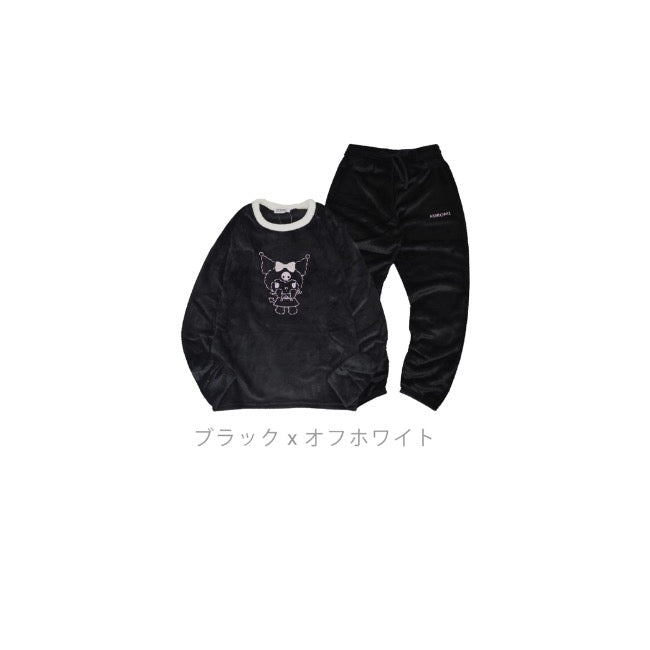 クロミ トレーナー スウェット パンツ フリース セットアップ ルームウェア 部屋着 パジャマ サンリオ キャラクターズ ku1644-92