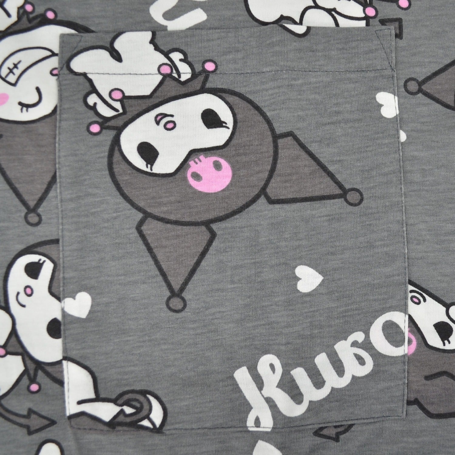 クロミ Tシャツ ワンピース 半袖 総柄 部屋着 ルームウェア サンリオ キャラクターズ レディース ku1752-253
