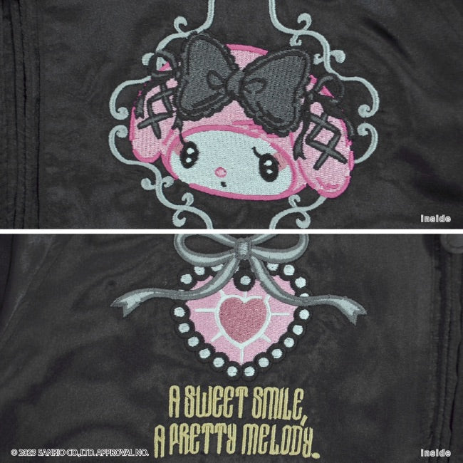 クロミ マイメロ マイメロディ アウター スカジャン リバーシブル 刺繍 M L LL サンリオ キャラクターズ ku1823-714