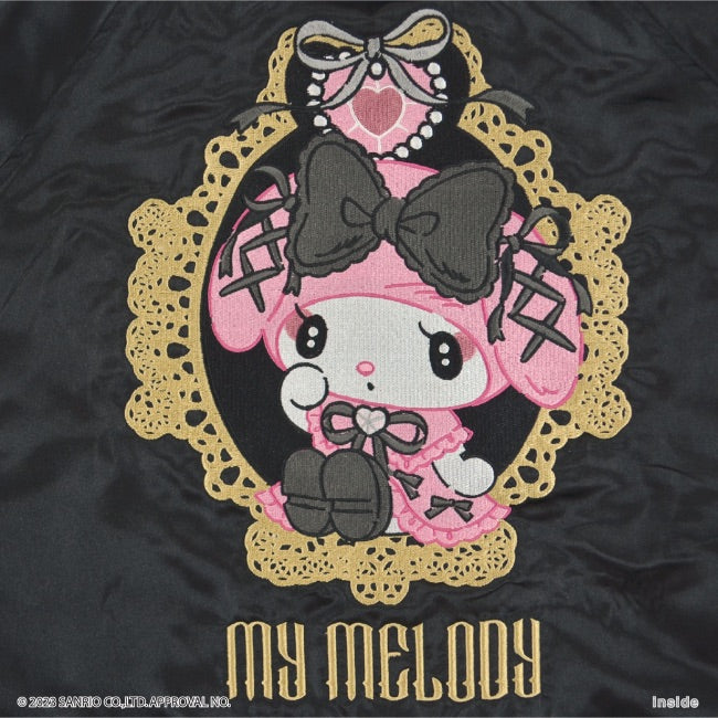 クロミ マイメロ マイメロディ アウター スカジャン リバーシブル 刺繍 M L LL サンリオ キャラクターズ ku1823-714