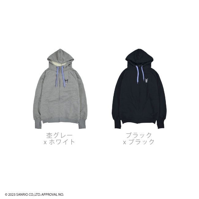 Sanrio characters ロング丈 裏ボア パーカー クロミ サンリオ キャラクターズ ku1824-708