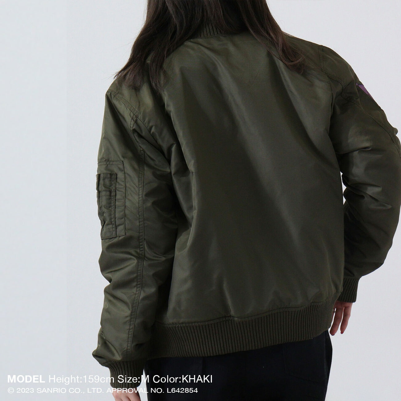 クロミ MA-1 ワッペン刺繍 アウター ジャケット 春秋冬 サンリオキャラクターズ ku1834-707