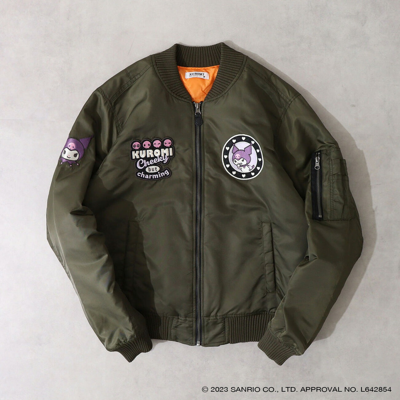 クロミ MA-1 ワッペン刺繍 アウター ジャケット 春秋冬 サンリオキャラクターズ ku1834-707