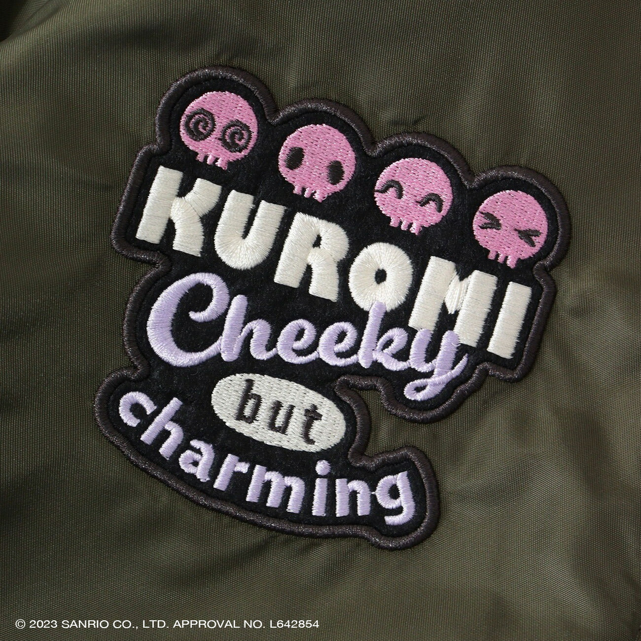 クロミ MA-1 ワッペン刺繍 アウター ジャケット 春秋冬 サンリオキャラクターズ ku1834-707