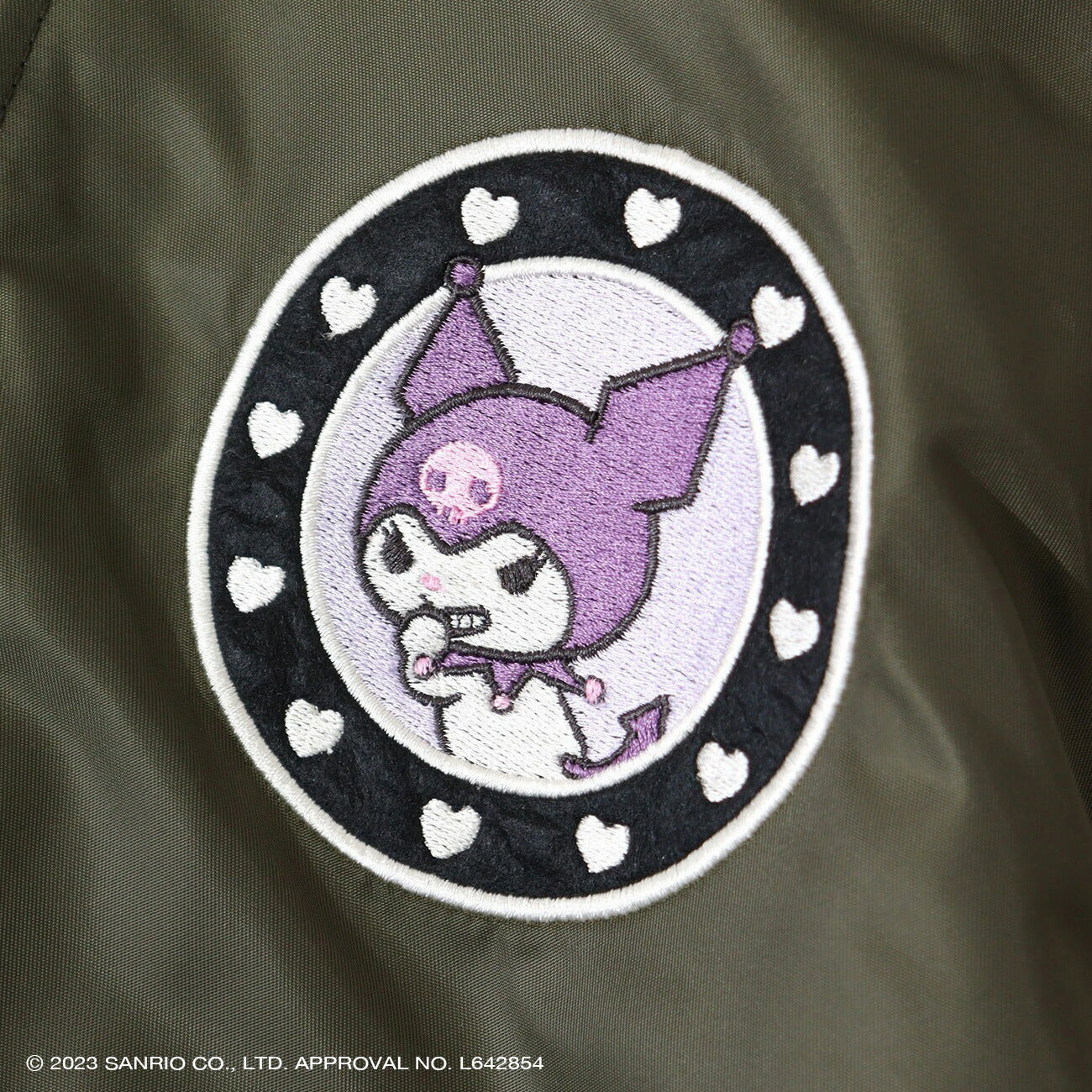 クロミ MA-1 ワッペン刺繍 アウター ジャケット 春秋冬 サンリオキャラクターズ ku1834-707