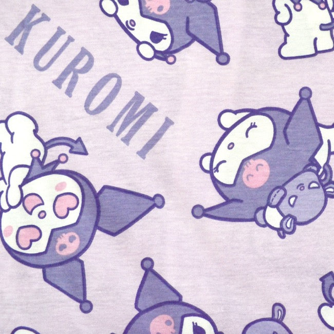 クロミ ジップ パーカー 総柄 天竺 サンリオ キャラクターズ レディース メンズ ku1842-295