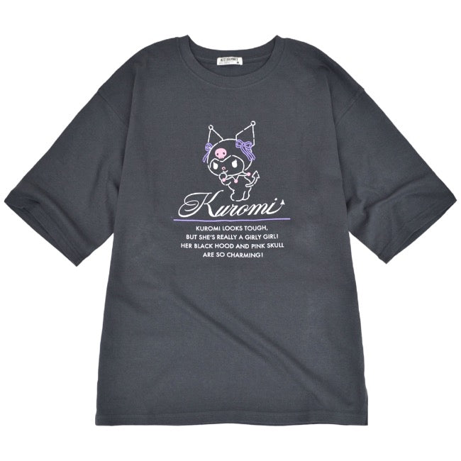クロミ Tシャツ 半袖  オーバーサイズ プリント 刺繍 サンリオ キャラクターズ ku2142-212