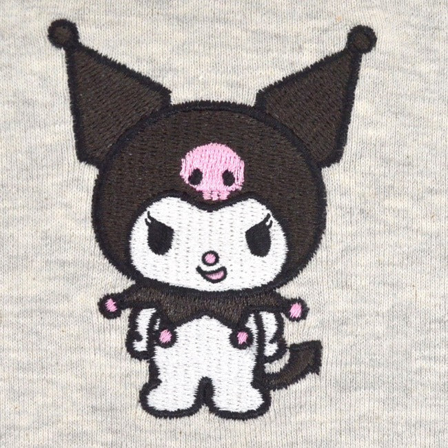 クロミ Tシャツ ちびT サンリオ キャラクターズ 刺繍 レディース ショート丈 半袖 ku2142-334