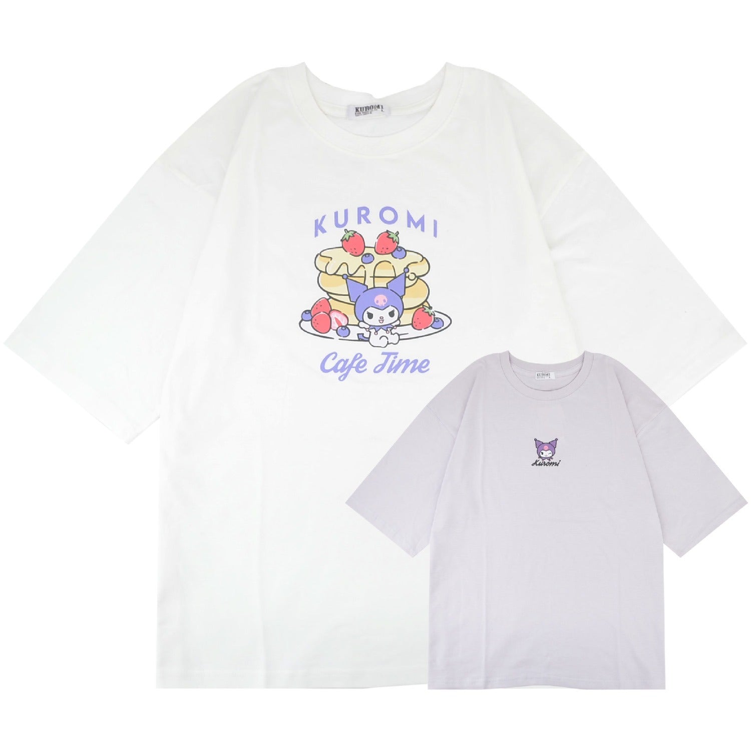 クロミ Tシャツ オーバーサイズ 半袖 プリント 刺繍 トップス ビッグシルエット サンリオ キャラクターズ レディース ku2152-198