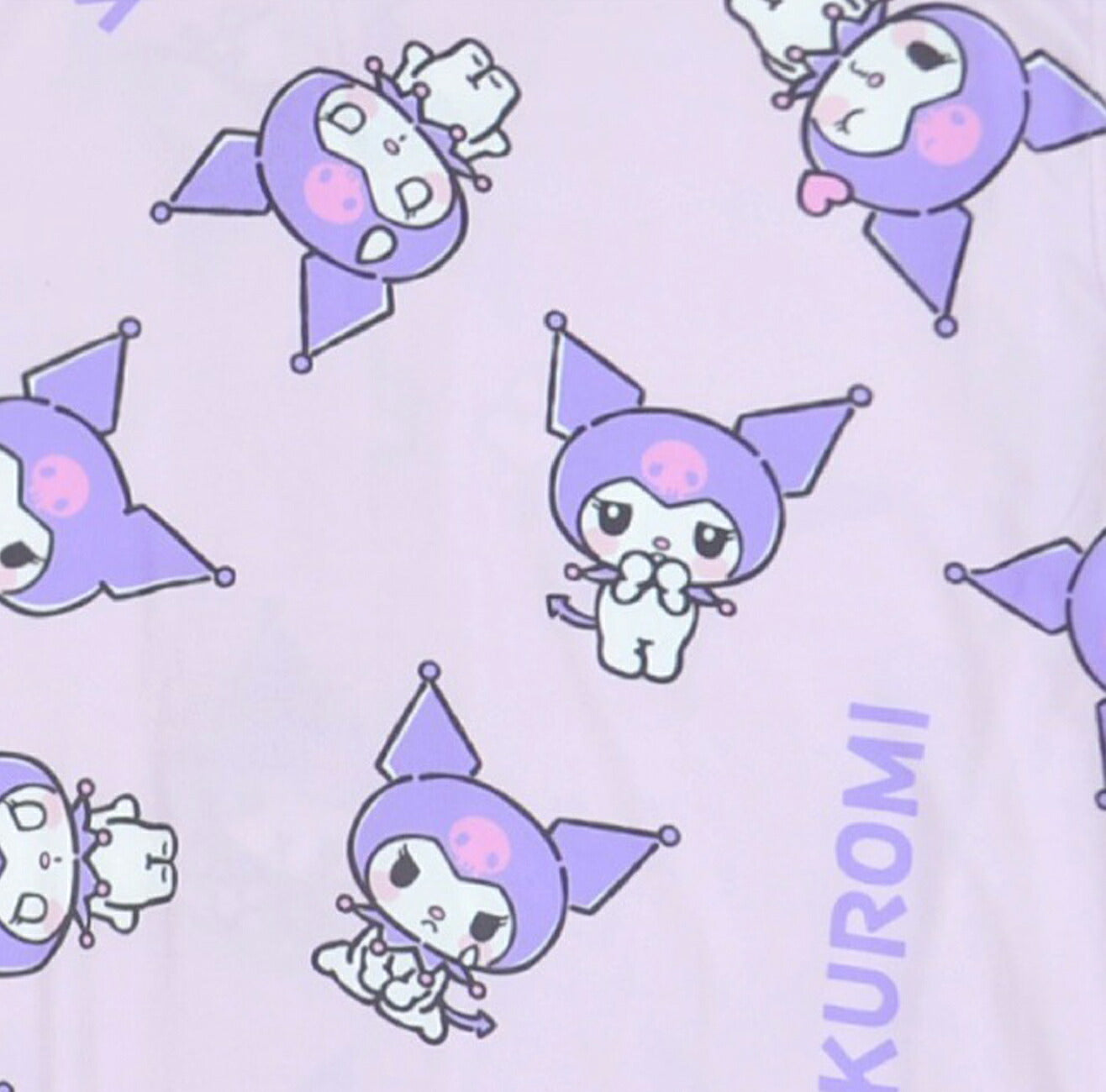 クロミ プリント パジャマ 上下セット パンツ トップス 半袖 総柄 サンリオ キャラクターズ ku2632-239