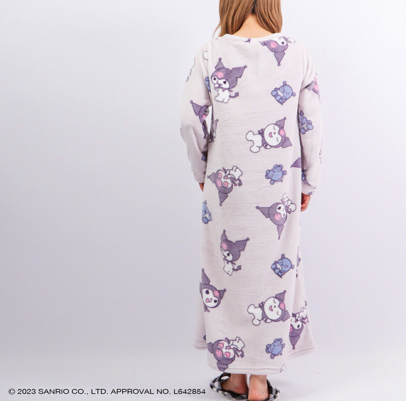 クロミ  ワンピース 長袖 プリント 部屋着 サンリオ キャラクターズ ku2724-768