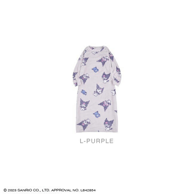 クロミ  ワンピース 長袖 プリント 部屋着 サンリオ キャラクターズ ku2724-768