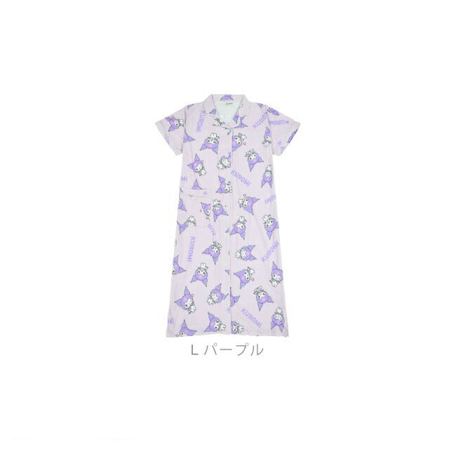 クロミ プリント ワンピース 半袖 総柄 サンリオ キャラクターズ ku2732-240