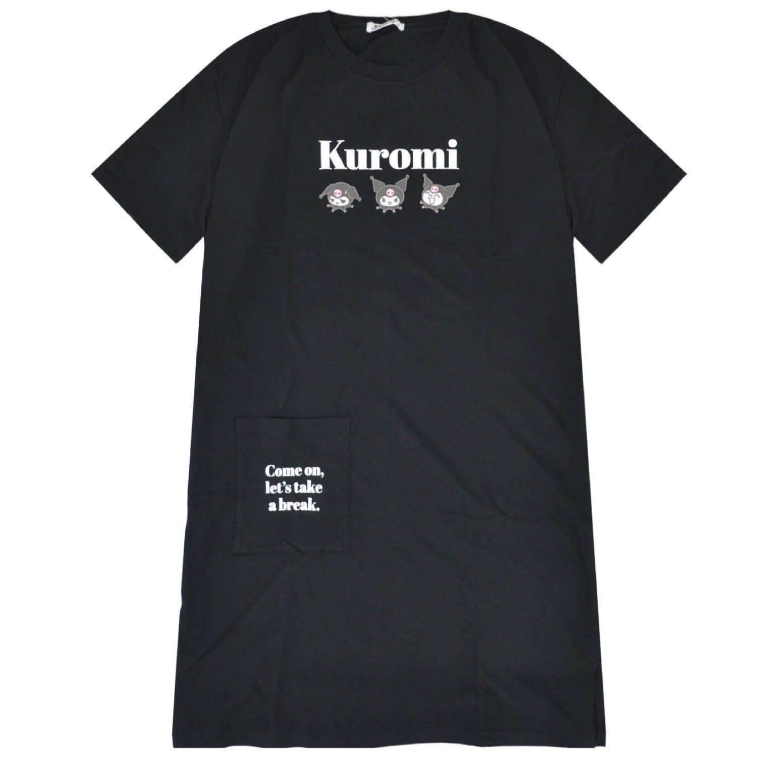 クロミ Tシャツ ワンピース 半袖 プリント トップス ビッグTシャツ 大きいサイズ サンリオ キャラクターズ レディース ku2752-263