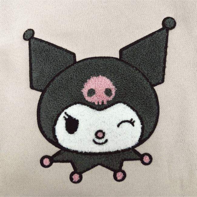 クロミ パーカー 子供 裏起毛 スウェット キッズ ビッグシルエット オーバーサイズ サンリオ キャラクターズ ku6344-175