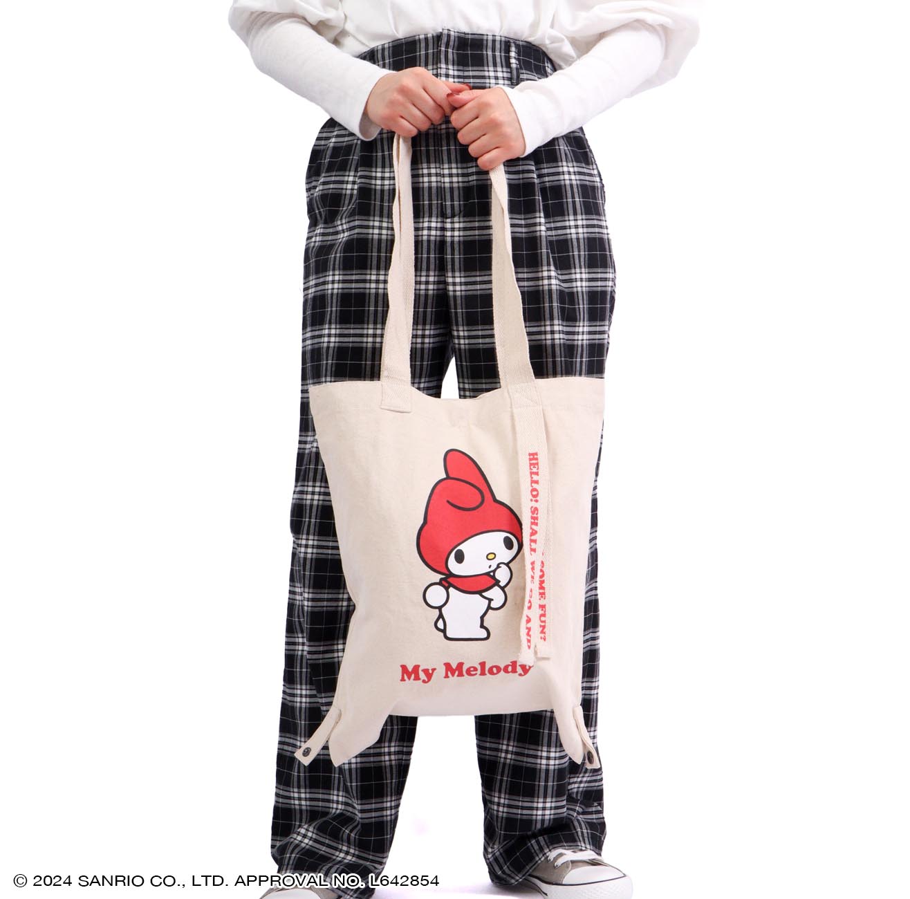 マイメロ トート バケット バッグ 2WAY お買い物袋 エコバッグ  グッズ サンリオ キャラクターズ mm-1000