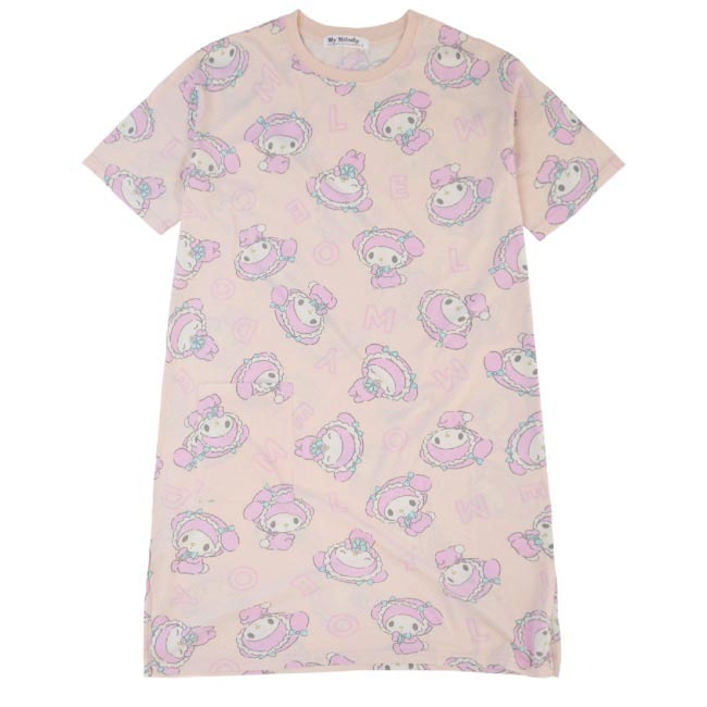 マイメロ プリント ビッグTシャツ 半袖 ワンピース BIG サンリオ キャラクターズ mm1132-24