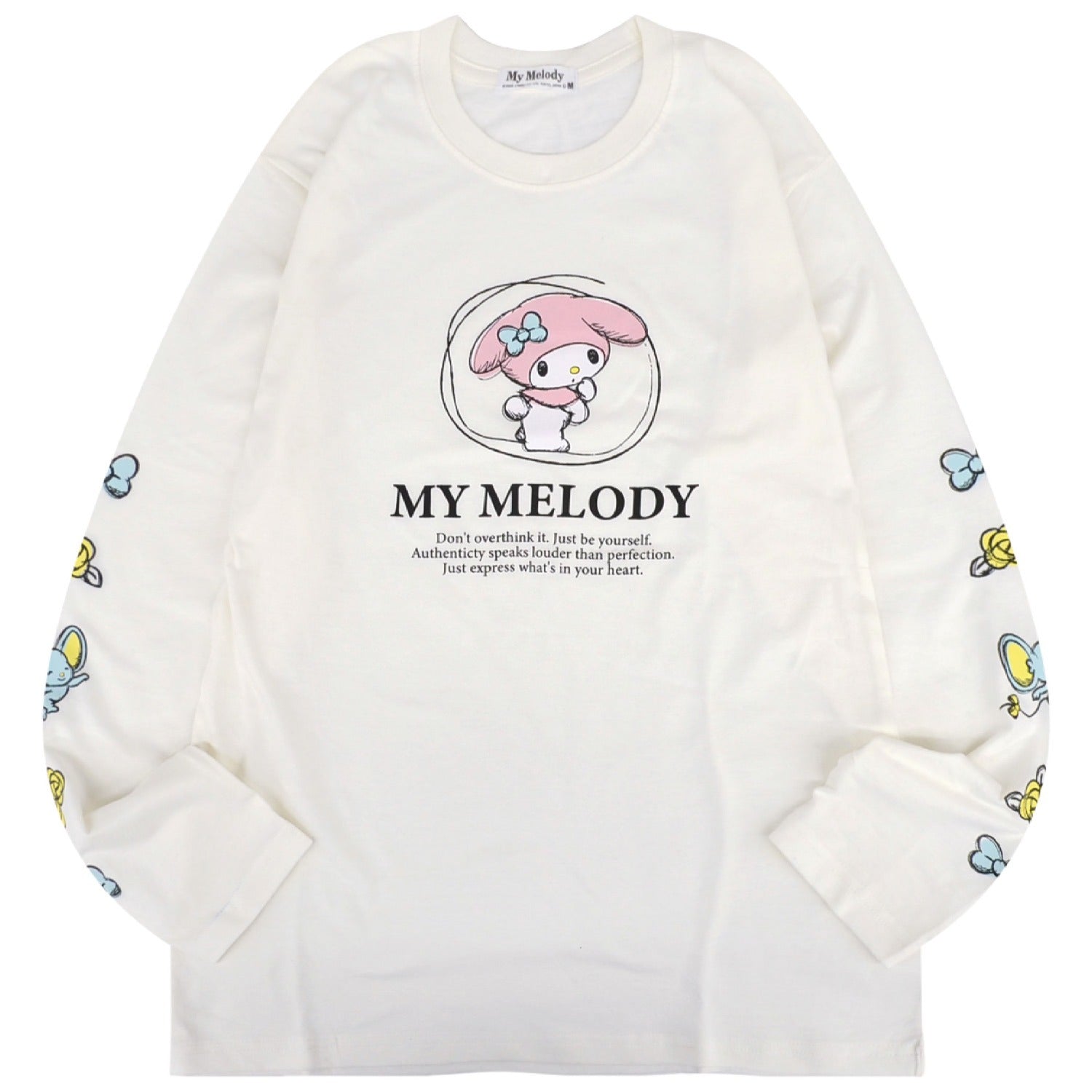 マイメロディ ロンT 長袖 Tシャツ サンリオキャラクターズ プリント 春 秋 mm1251-09