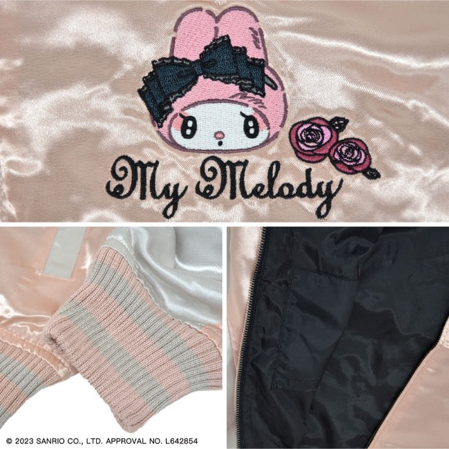 マイメロディ マイメロ 刺繍 スカジャン 秋冬 ブルゾン サンリオキャラクターズ mm1833-714