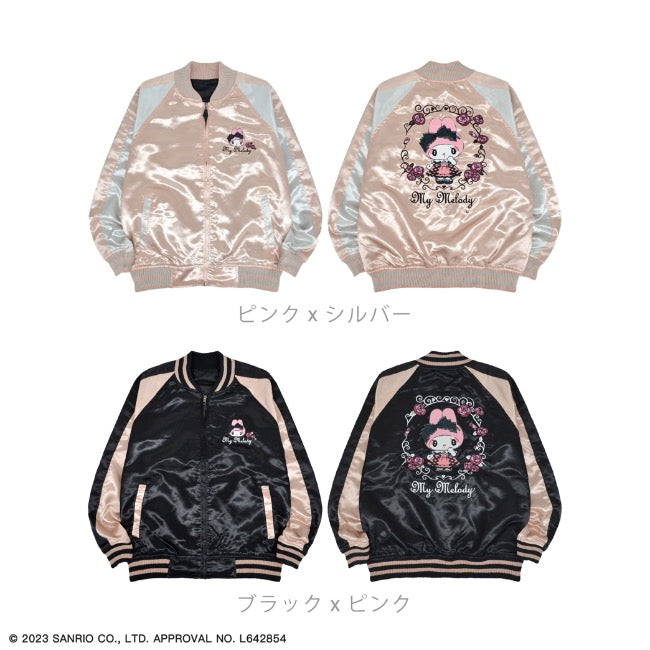 マイメロディ マイメロ 刺繍 スカジャン 秋冬 ブルゾン サンリオキャラクターズ mm1833-714