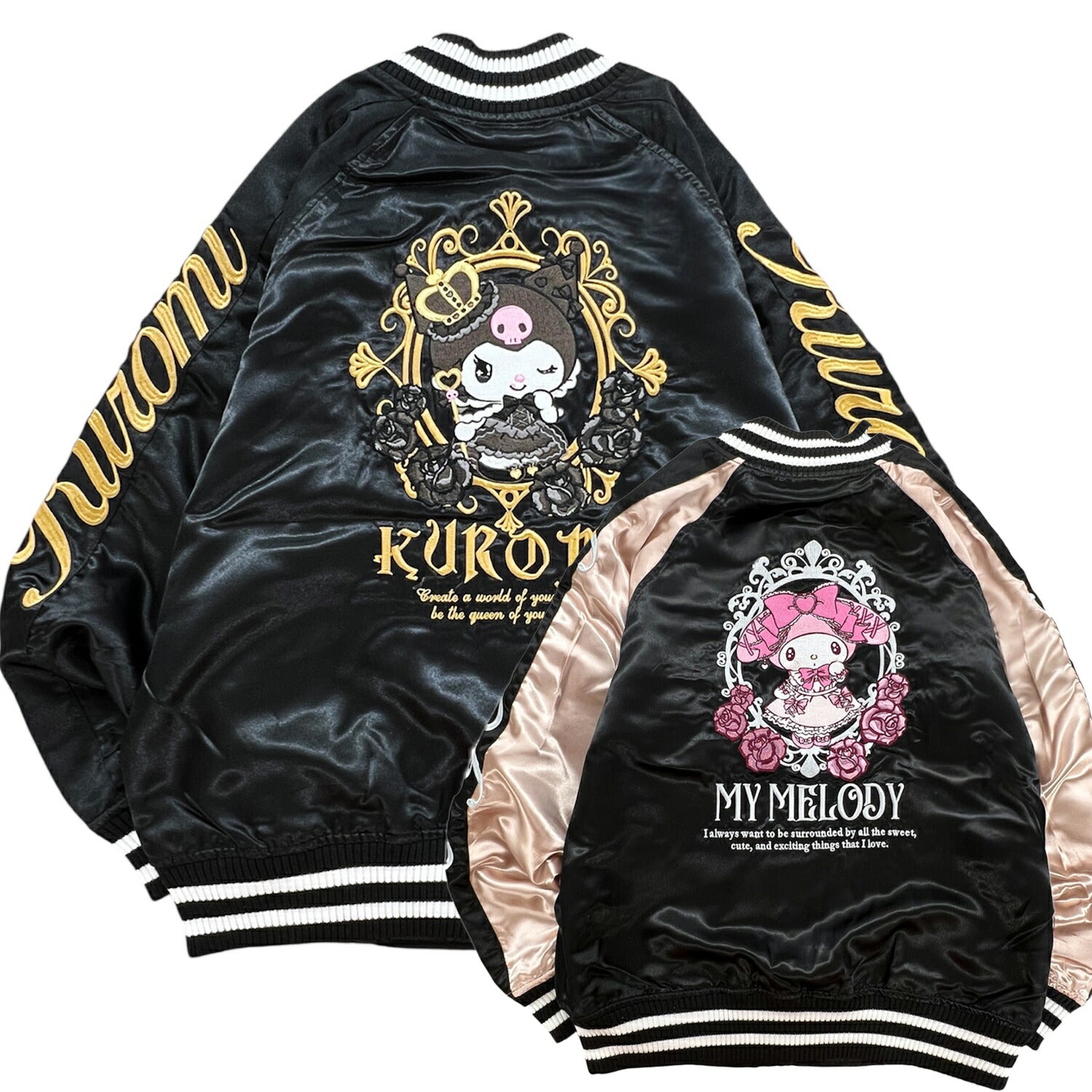 クロミ マイメロディ リバーシブル スカジャン 秋冬 ジャケット アウター キャラクター サンリオキャラクターズ mm1853-35