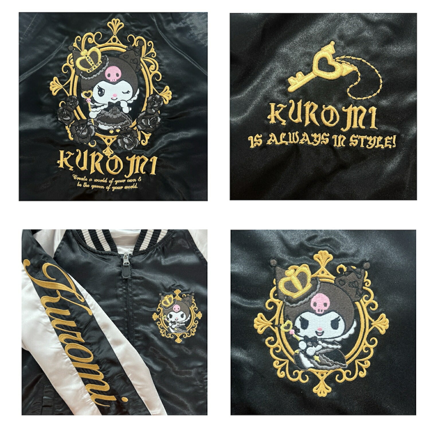 クロミ マイメロディ リバーシブル スカジャン 秋冬 ジャケット アウター キャラクター サンリオキャラクターズ mm1853-35