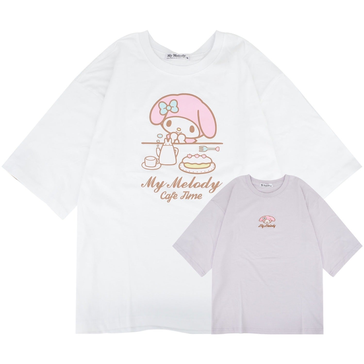 マイメロディ Tシャツ オーバーサイズ 半袖 プリント 刺繍 トップス  サンリオ キャラクターズ レディース mm2152-199