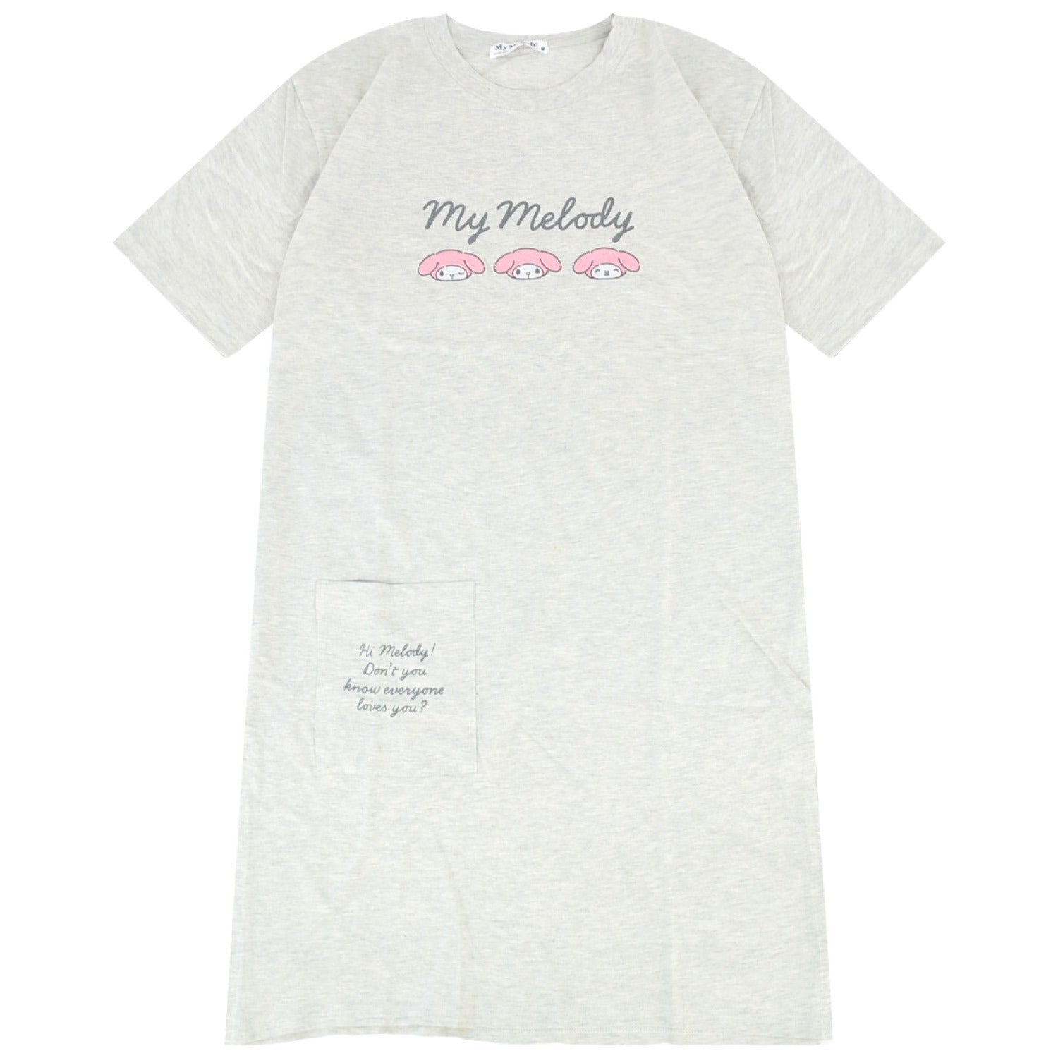 マイメロディ Tシャツ ワンピース 半袖 プリント トップス ビッグTシャツ 大きいサイズ サンリオ キャラクターズ レディース  mm2752-262