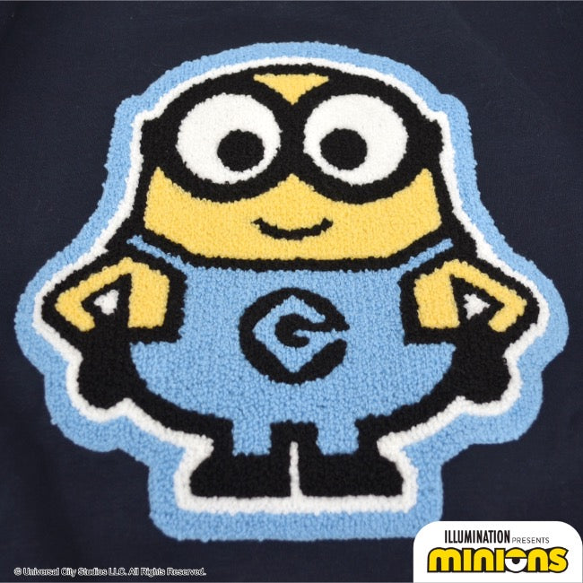 ミニオン 裏起毛 トレーナー 秋冬 ミニオンズ サガラ刺繍 スウェット ms1304-636