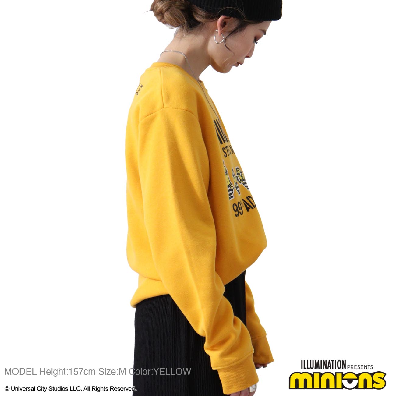 ミニオン 裏起毛 トレーナー 秋冬 ミニオンズ プリント スウェット ms1304-638