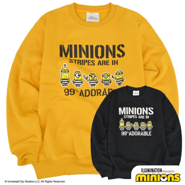ミニオン 裏起毛 トレーナー 秋冬 ミニオンズ プリント スウェット ms1304-638