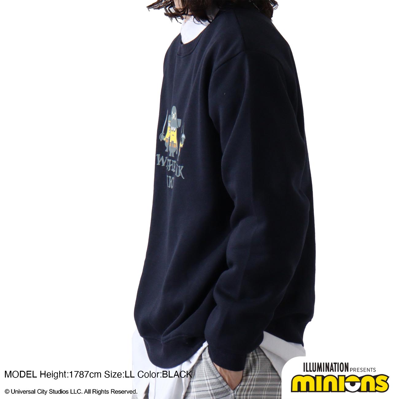 ミニオン 裏起毛 トレーナー 秋冬 ミニオンズ 海賊 プリント スウェット ms1304-641