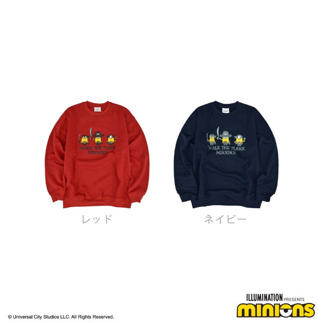 ミニオン 裏起毛 トレーナー 秋冬 ミニオンズ 海賊 プリント スウェット ms1304-641