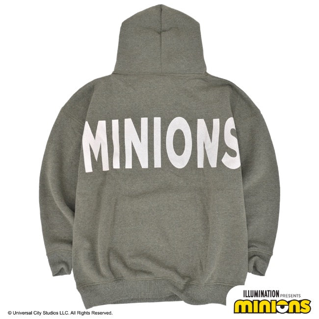ミニオン 裏起毛 パーカー 秋冬 ミニオンズ プリント バックプリント プルパーカー ms1304-644