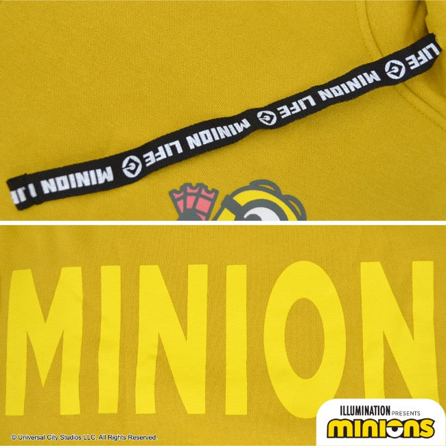 ミニオン 裏起毛 パーカー 秋冬 ミニオンズ プリント バックプリント プルパーカー ms1304-644