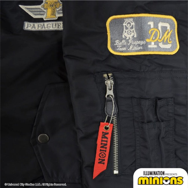 ミニオン MA-1 ジャケット アウター 春秋冬 ミニオンズ ワッペン ms1804-653