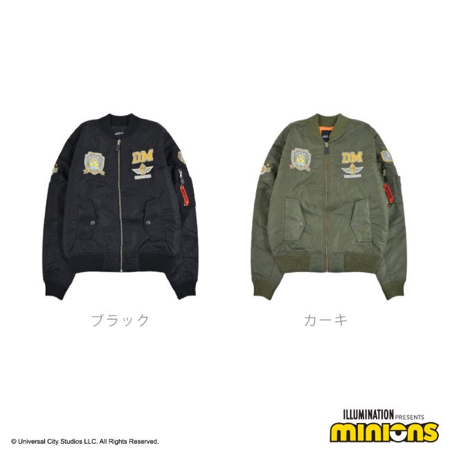 ミニオン MA-1 ジャケット アウター 春秋冬 ミニオンズ ワッペン ms1804-653