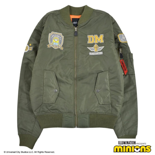 ミニオン MA-1 ジャケット アウター 春秋冬 ミニオンズ ワッペン ms1804-653