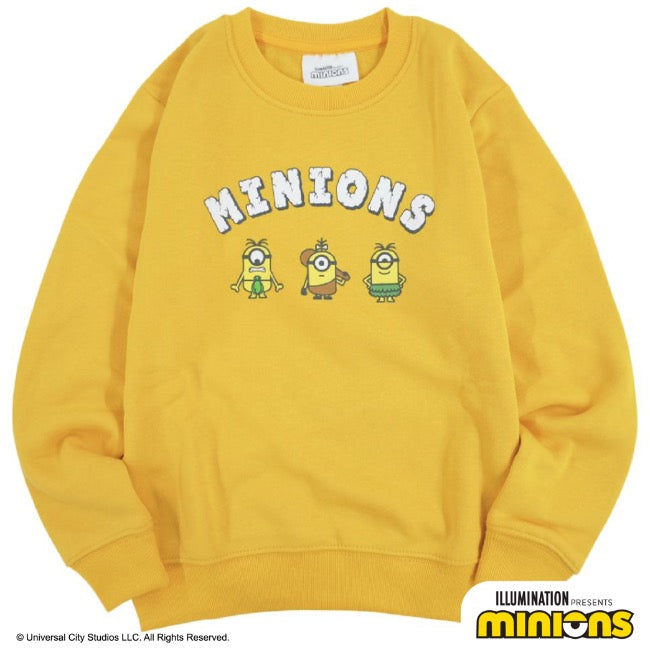 キッズ ミニオン 裏起毛 トレーナー ミニオンズ 原始人風 子供服 子供 KIDS ms6304-656