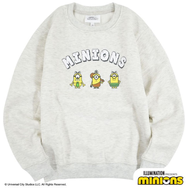 キッズ ミニオン 裏起毛 トレーナー ミニオンズ 原始人風 子供服 子供 KIDS ms6304-656