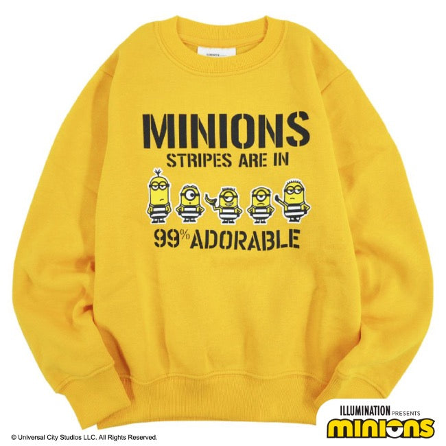 キッズ ミニオン 裏起毛 トレーナー ミニオンズ 囚人 子供服 子供 KIDS ms6304-657