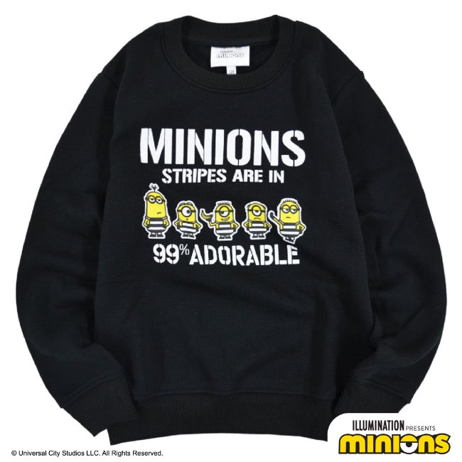 キッズ ミニオン 裏起毛 トレーナー ミニオンズ 囚人 子供服 子供 KIDS ms6304-657