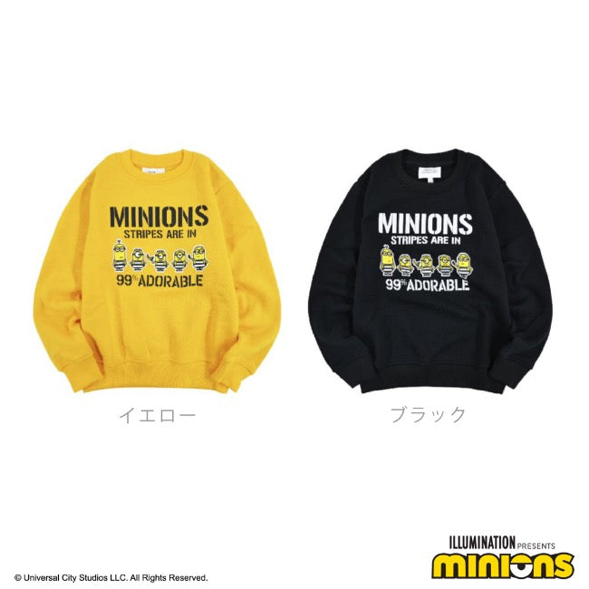 キッズ ミニオン 裏起毛 トレーナー ミニオンズ 囚人 子供服 子供 KIDS ms6304-657