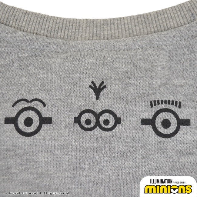 キッズ ミニオン 裏起毛 トレーナー ミニオンズ サガラ刺繍 子供服 子供 KIDS ms6304-658