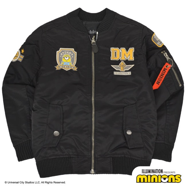 キッズ ミニオン MA-1 ジャケット ミニオンズ ワッペン アウター 子供服 子供 KIDS ms6804-665